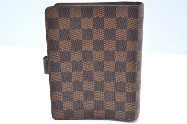 Authentic Louis Vuitton Damier Agenda MM Notebook Cover R20701 LV K4535