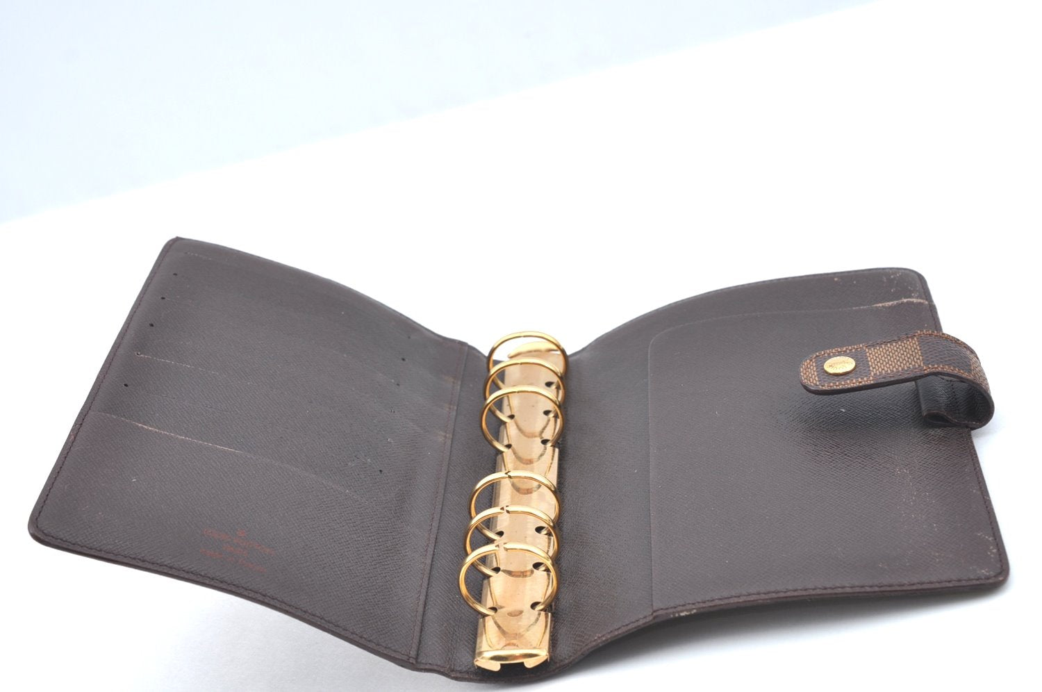 Authentic Louis Vuitton Damier Agenda MM Notebook Cover R20701 LV K4535