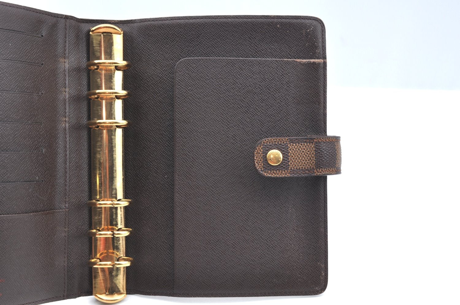Authentic Louis Vuitton Damier Agenda MM Notebook Cover R20701 LV K4535