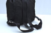 Authentic PRADA Nylon Tessuto Leather Backpack Black K4538