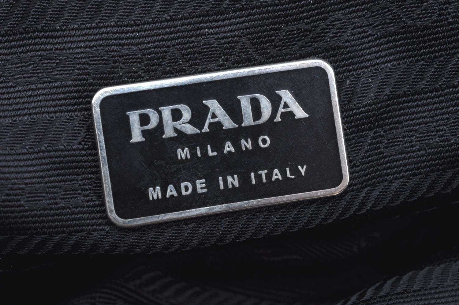 Authentic PRADA Nylon Tessuto Leather Backpack Black K4538