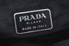 Authentic PRADA Nylon Tessuto Leather Backpack Black K4538