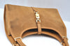 Authentic GUCCI Jackie Shoulder Hand Bag GG Suede Leather 0021068 Brown K4539