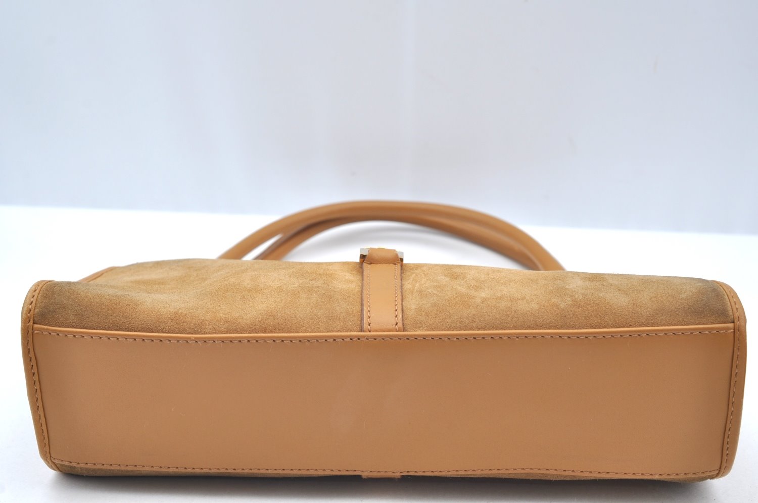 Authentic GUCCI Jackie Shoulder Hand Bag GG Suede Leather 0021068 Brown K4539