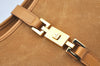 Authentic GUCCI Jackie Shoulder Hand Bag GG Suede Leather 0021068 Brown K4539