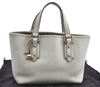 Authentic GUCCI Vintage Hand Tote Bag Leather 147654 White K4540