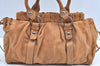 Authentic MIU MIU Leather 2Way Shoulder Hand Bag Brown K4543