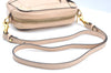 Auth Chloe Eden Fringe Shoulder Cross Body Bag Purse Leather Light Beige K4545