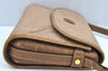 Authentic GUCCI Shoulder Cross Body Bag Purse Canvas Leather Brown K4547
