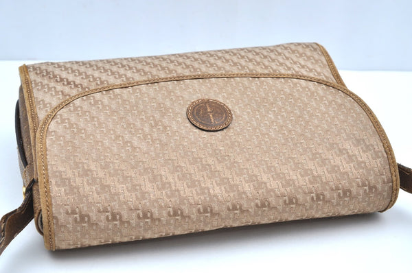 Authentic GUCCI Shoulder Cross Body Bag Purse Canvas Leather Brown K4547