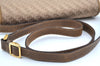 Authentic GUCCI Shoulder Cross Body Bag Purse Canvas Leather Brown K4547