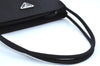 Authentic PRADA Nylon Tessuto Leather Shoulder Hand Bag Purse Black K4549