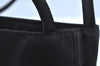 Authentic PRADA Nylon Tessuto Leather Shoulder Hand Bag Purse Black K4549