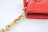 Authentic Louis Vuitton Vernis Pochette Cles NM Coin Purse Case M91669 Red K4550