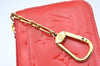 Authentic Louis Vuitton Vernis Pochette Cles NM Coin Purse Case M91669 Red K4550