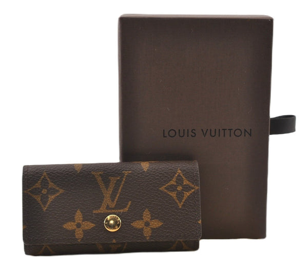 Auth Louis Vuitton Monogram Multicles 4 Four Hooks Key Case M62631 LV Box K4551