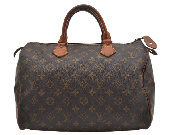 Authentic Louis Vuitton Monogram Speedy 30 Hand Boston Bag Old Model LV K4552