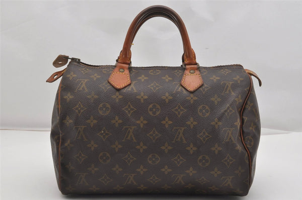 Authentic Louis Vuitton Monogram Speedy 30 Hand Boston Bag Old Model LV K4552