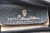 Authentic Old GUCCI Centennial Line Shoulder Bag GG PVC Leather Navy Junk K4554