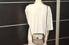 Authentic Old GUCCI Centennial Line Shoulder Bag GG PVC Leather Navy Junk K4554