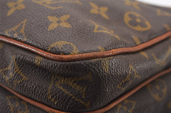 Authentic Louis Vuitton Monogram Nile Shoulder Cross Body Bag Old Model LV K4556