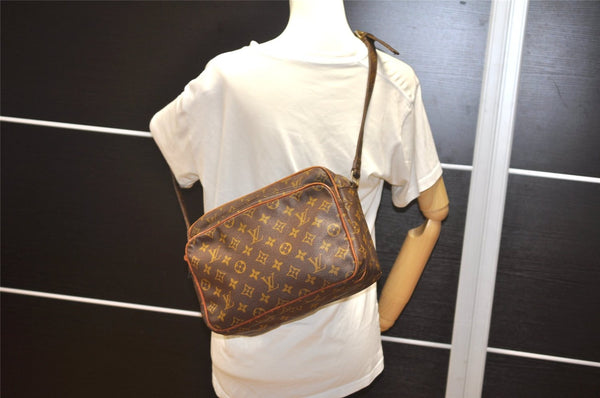 Authentic Louis Vuitton Monogram Nile Shoulder Cross Body Bag Old Model LV K4556