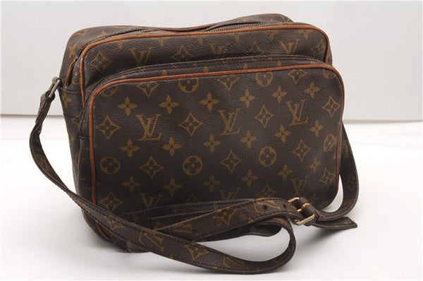 Authentic Louis Vuitton Monogram Nile Shoulder Cross Body Bag Old Model LV K4556
