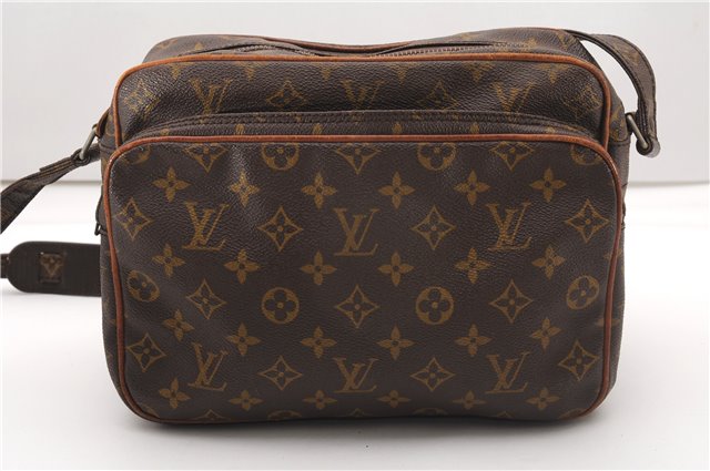 Authentic Louis Vuitton Monogram Nile Shoulder Cross Body Bag Old Model LV K4556