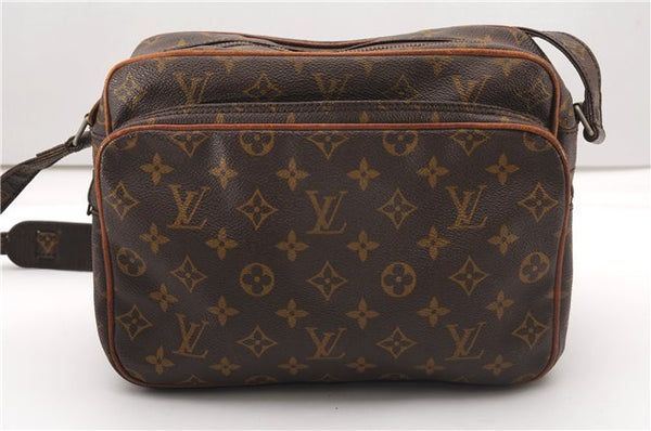 Authentic Louis Vuitton Monogram Nile Shoulder Cross Body Bag Old Model LV K4556