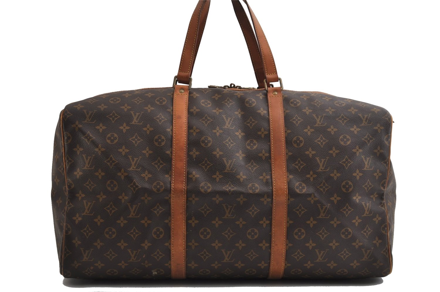 Authentic Louis Vuitton Monogram Sac Souple55 Hand Boston Bag M41622 LV K4567