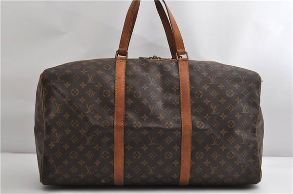 Authentic Louis Vuitton Monogram Sac Souple55 Hand Boston Bag M41622 LV K4567