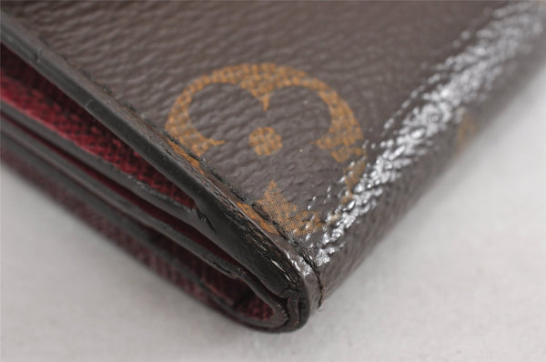 Authentic Louis Vuitton Monogram Portefeuille Zoe Wallet Pink M62932 LV K4568