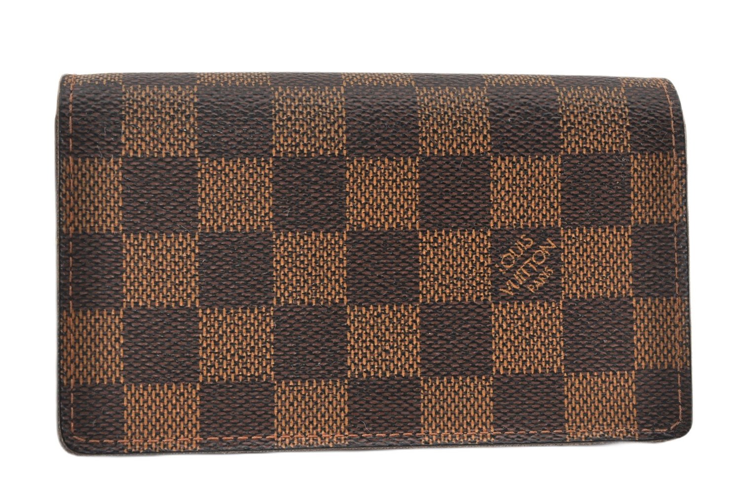 Authentic Louis Vuitton Damier Portefeuille Tresor Wallet Purse N61736 LV K4572