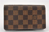 Authentic Louis Vuitton Damier Portefeuille Tresor Wallet Purse N61736 LV K4572