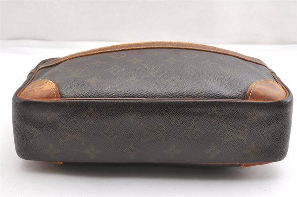 Authentic Louis Vuitton Monogram Compiegne 28 Clutch Hand Bag M51845 Junk K4575