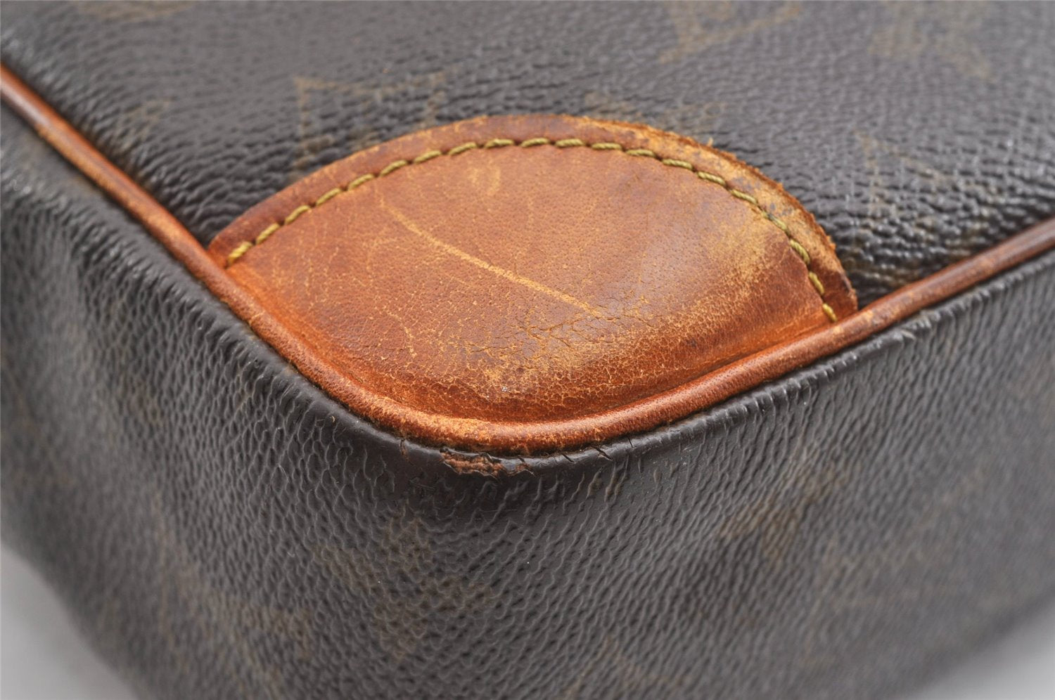 Authentic Louis Vuitton Monogram Compiegne 28 Clutch Hand Bag M51845 Junk K4575