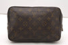 Auth Louis Vuitton Monogram Trousse Toilette 23 Clutch Hand Bag M47524 LV K4577