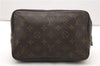 Auth Louis Vuitton Monogram Trousse Toilette 23 Clutch Hand Bag M47524 LV K4577