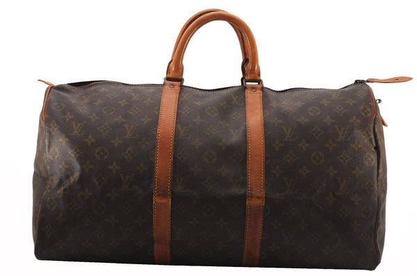 Authentic Louis Vuitton Monogram Keepall 50 Travel Boston Bag Old Model LV K4580