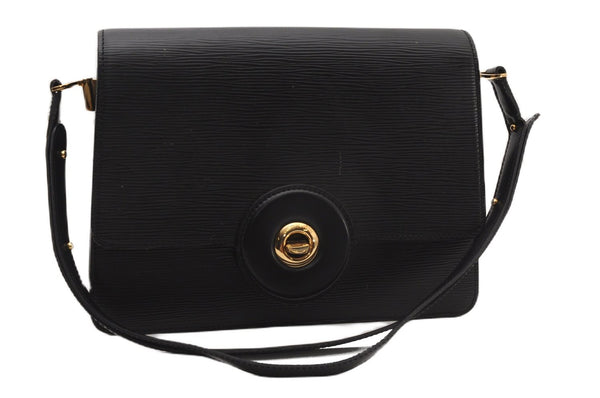 Authentic Louis Vuitton Epi Friedland Shoulder Cross Bag Black M52402 LV K4581