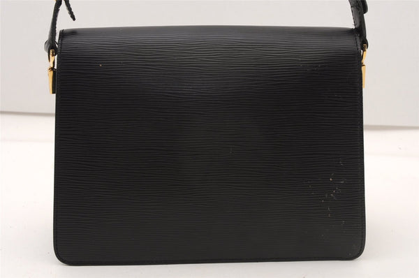Authentic Louis Vuitton Epi Friedland Shoulder Cross Bag Black M52402 LV K4581