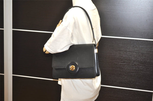 Authentic Louis Vuitton Epi Friedland Shoulder Cross Bag Black M52402 LV K4581