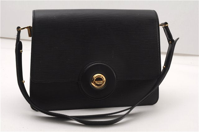 Authentic Louis Vuitton Epi Friedland Shoulder Cross Bag Black M52402 LV K4581