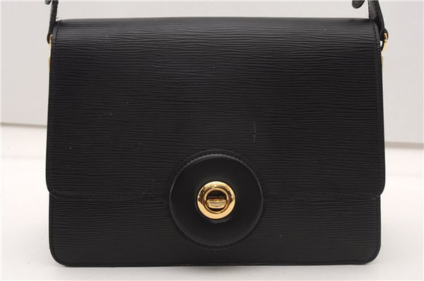Authentic Louis Vuitton Epi Friedland Shoulder Cross Bag Black M52402 LV K4581