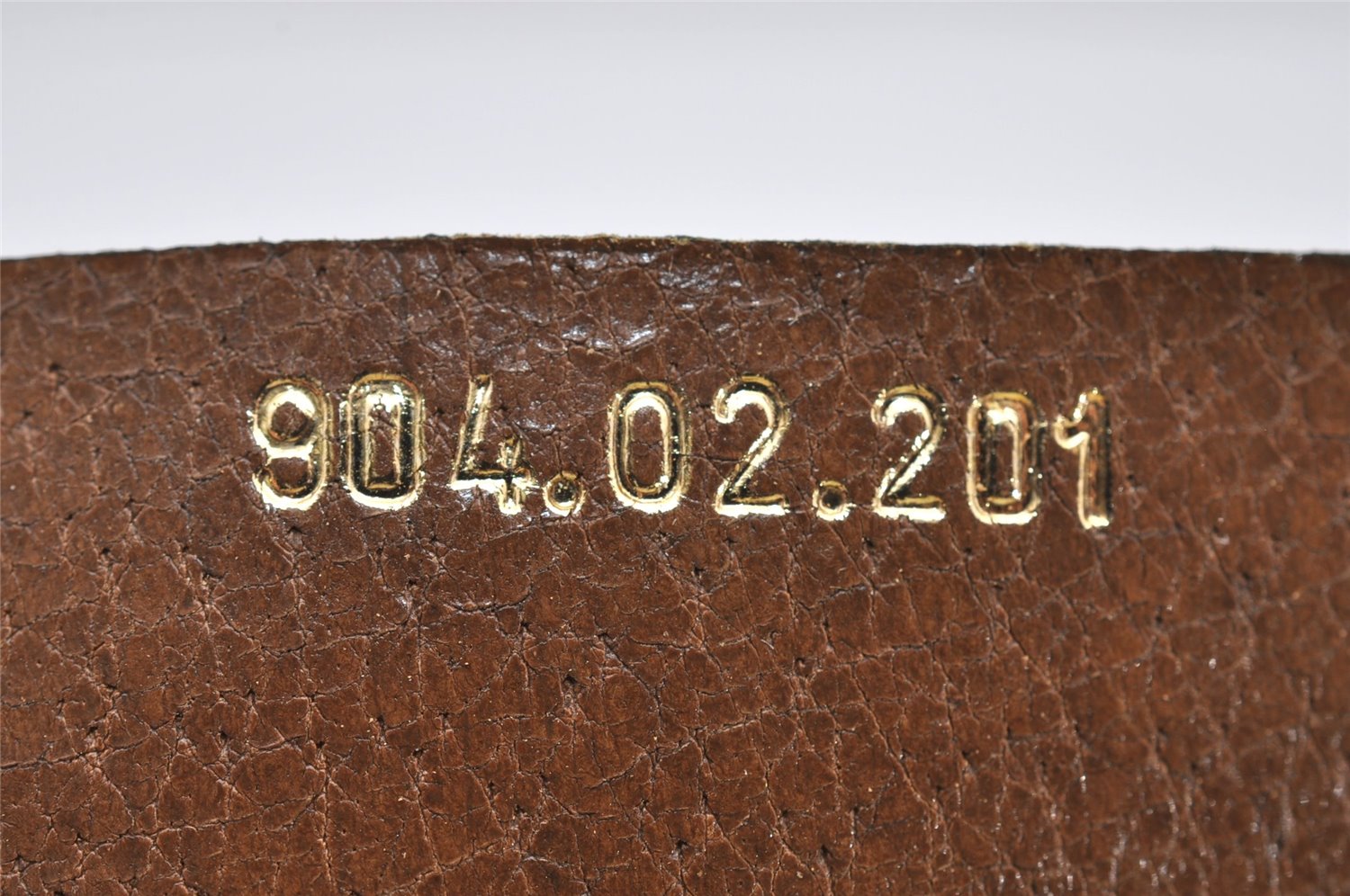 Authentic GUCCI Rigate Line Shoulder Bag Purse PVC Leather Brown Junk K4583