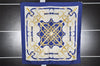 Authentic HERMES Carre 90 Scarf "Eperon d'or" Silk Blue K4584