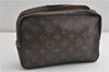 Auth Louis Vuitton Monogram Trousse Toilette 23 Clutch Bag M47524 Junk K4585
