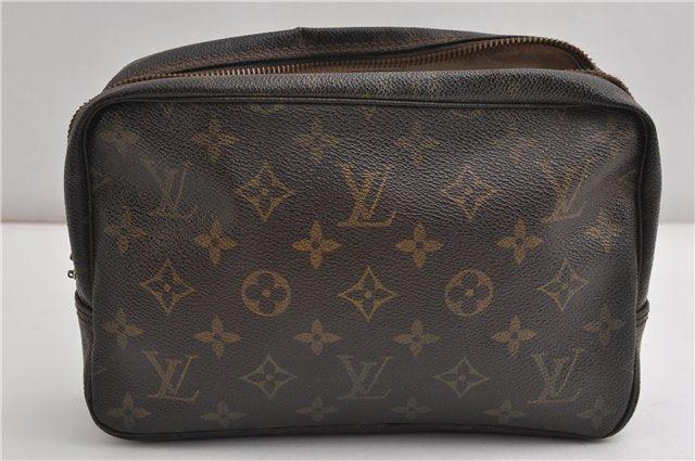 Auth Louis Vuitton Monogram Trousse Toilette 23 Clutch Bag M47524 Junk K4585