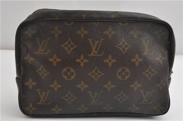 Auth Louis Vuitton Monogram Trousse Toilette 23 Clutch Bag M47524 Junk K4585