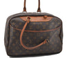 Authentic Louis Vuitton Monogram Deauville Hand Bag M47270 LV Junk K4586